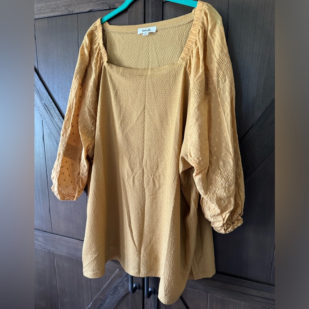 FALL Top 🍁 Gold Yellow Top 3X